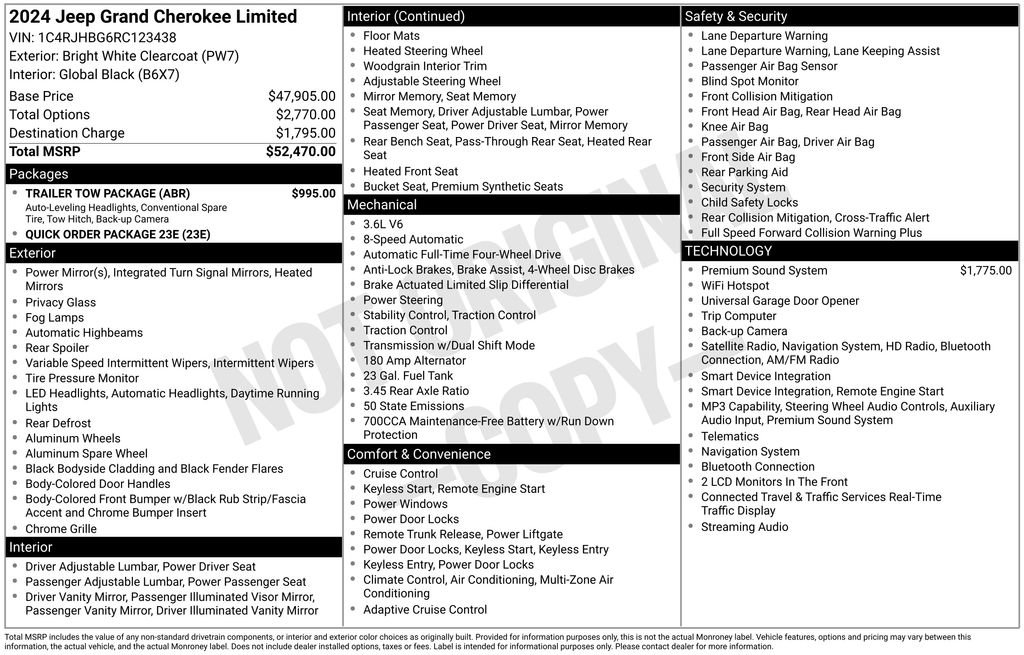 jeep grand cherokee 2024 1C4RJHBG6RC123438 image jeep grand cherokee 2024 1C4RJHBG6RC123438 image